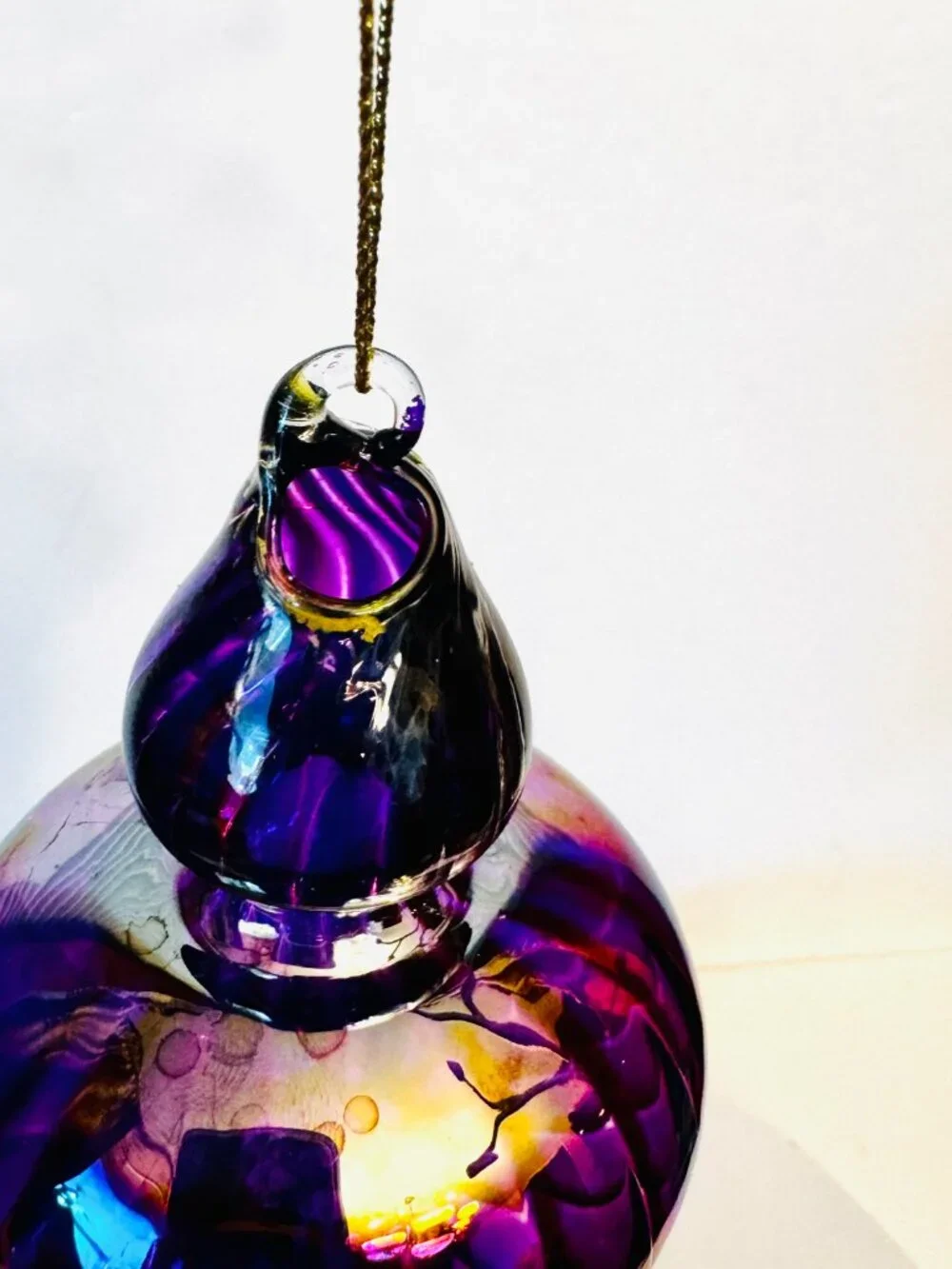 Vtg Hand Blown 9